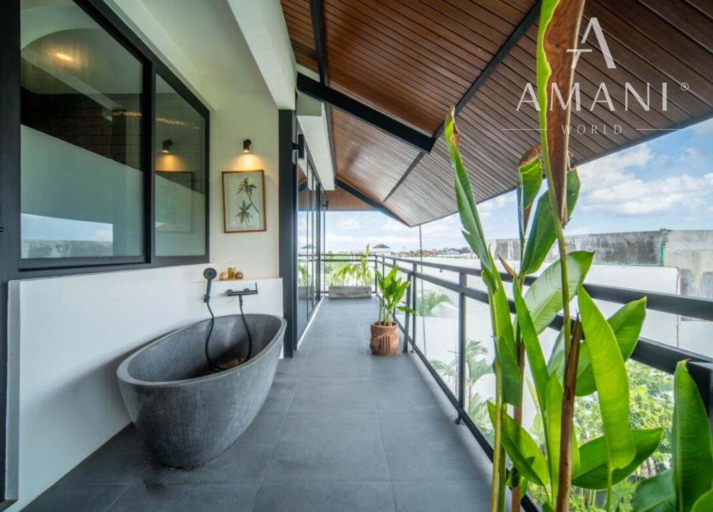 Tropicko-japonská 3-spálňová vila v Tumbak Bayuh