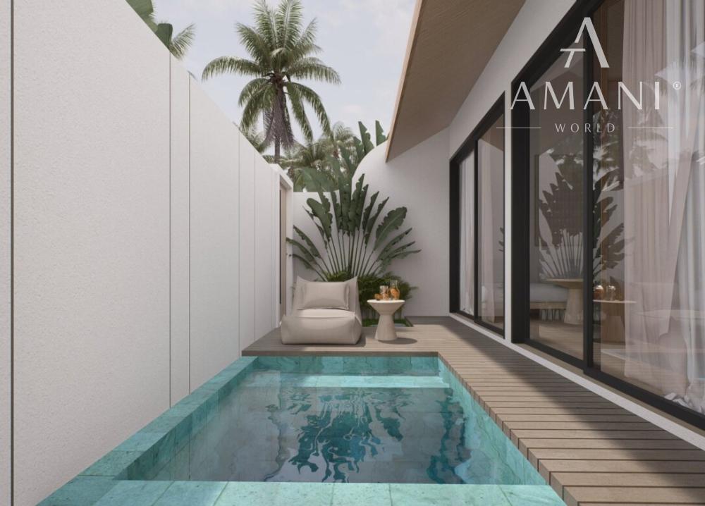 Moderná 1-izbová vila pri pláži v Canggu