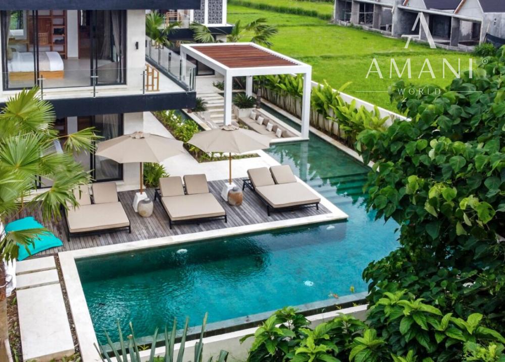 Exkluzívne tropické bývanie s výhľadom na prírodu v Ubud