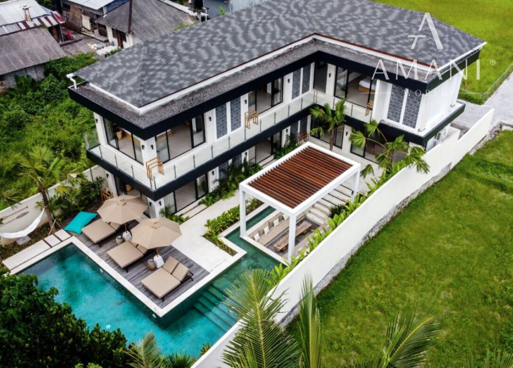 Exkluzívne tropické bývanie s výhľadom na prírodu v Ubud