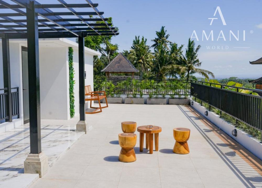 Moderná päťspálňová rodinná vila v pokojnej časti Ubud