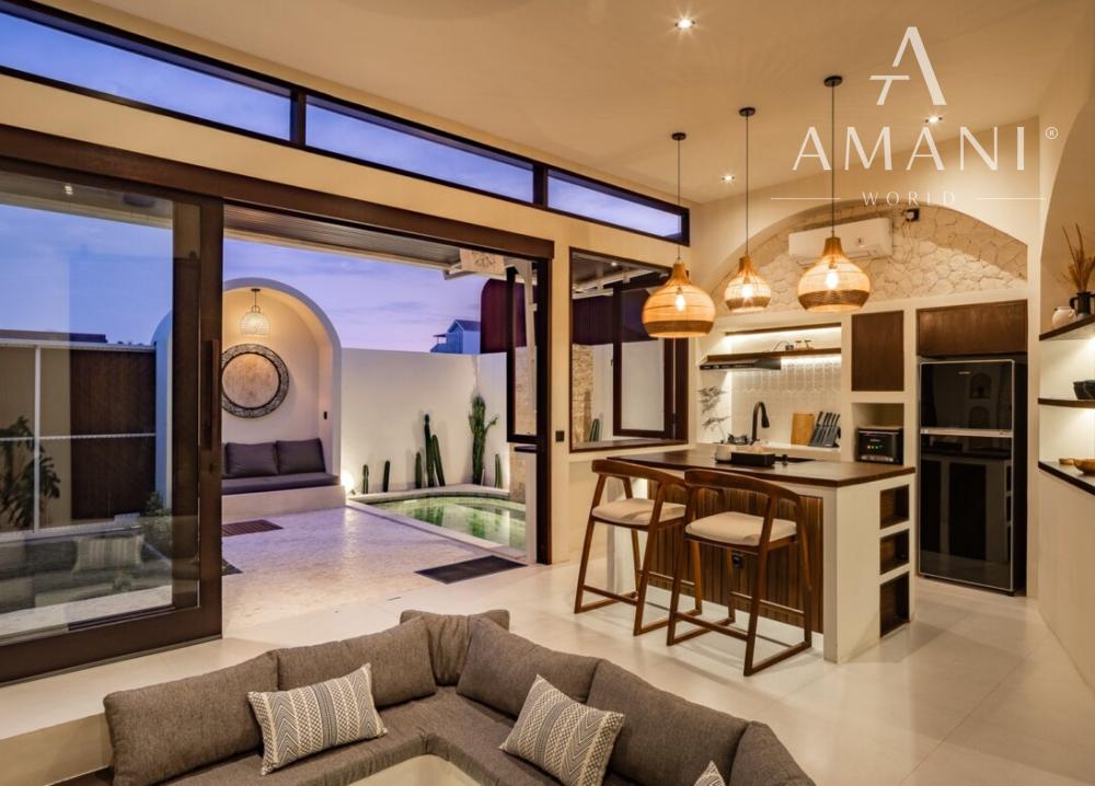 Štýlová tropická vila s 1 spálňou blízko pláže v Cemagi