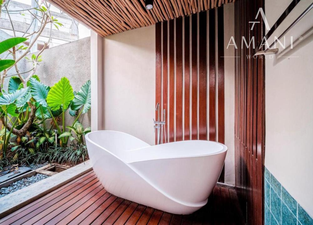 Moderná vila len pár krokov od pláže neďaleko Canggu