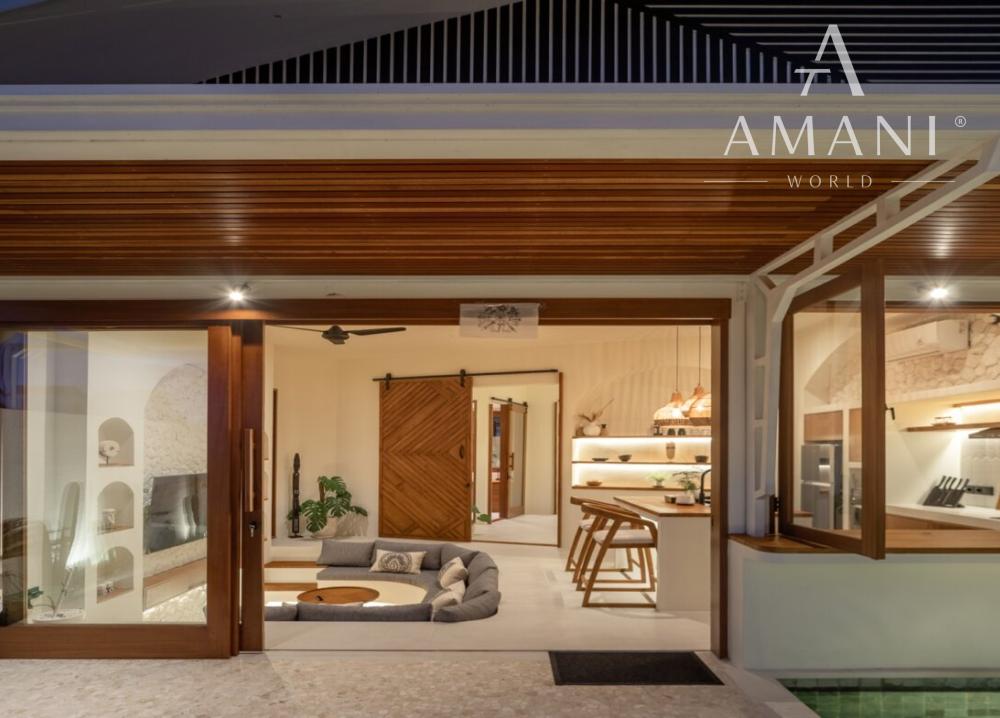 Moderná tropická jednoizbová vila blízko pláže v Cemagi