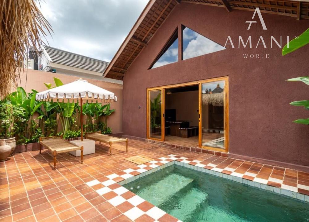 Tropická dvojspálňová vila v pešej vzdialenosti od pláže v Kedungu