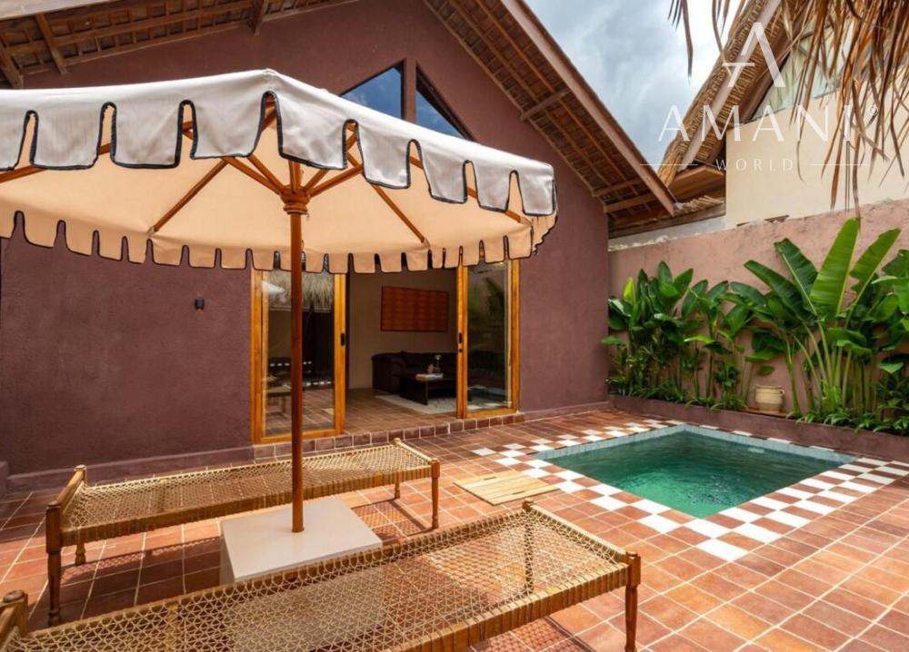 Tropická dvojspálňová vila v pešej vzdialenosti od pláže v Kedungu