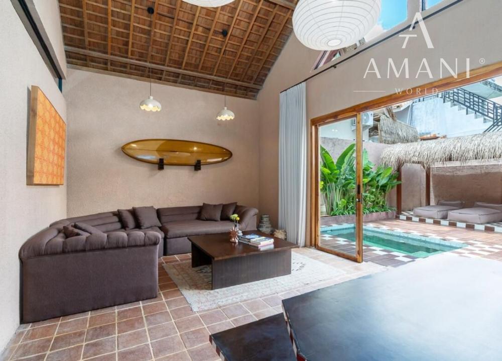 Tropická dvojspálňová vila v pešej vzdialenosti od pláže v Kedungu