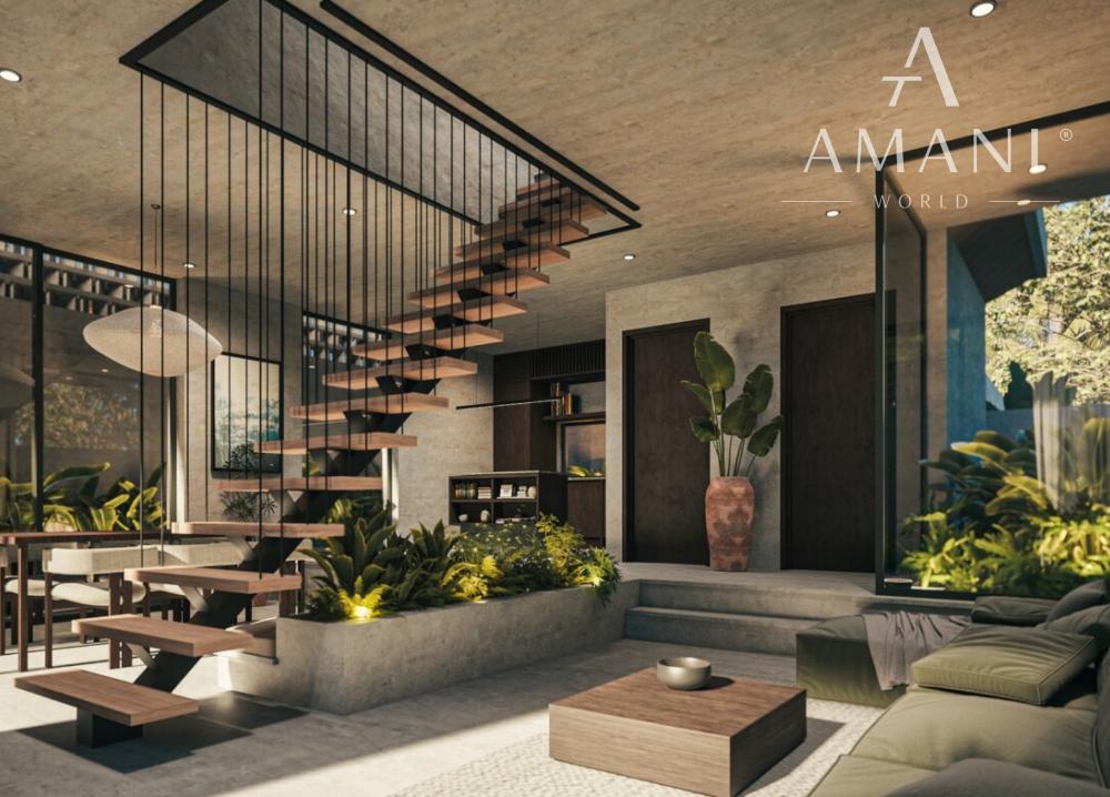 2-spálňová vila v odvážnom brutalistickom štýle v Bingin