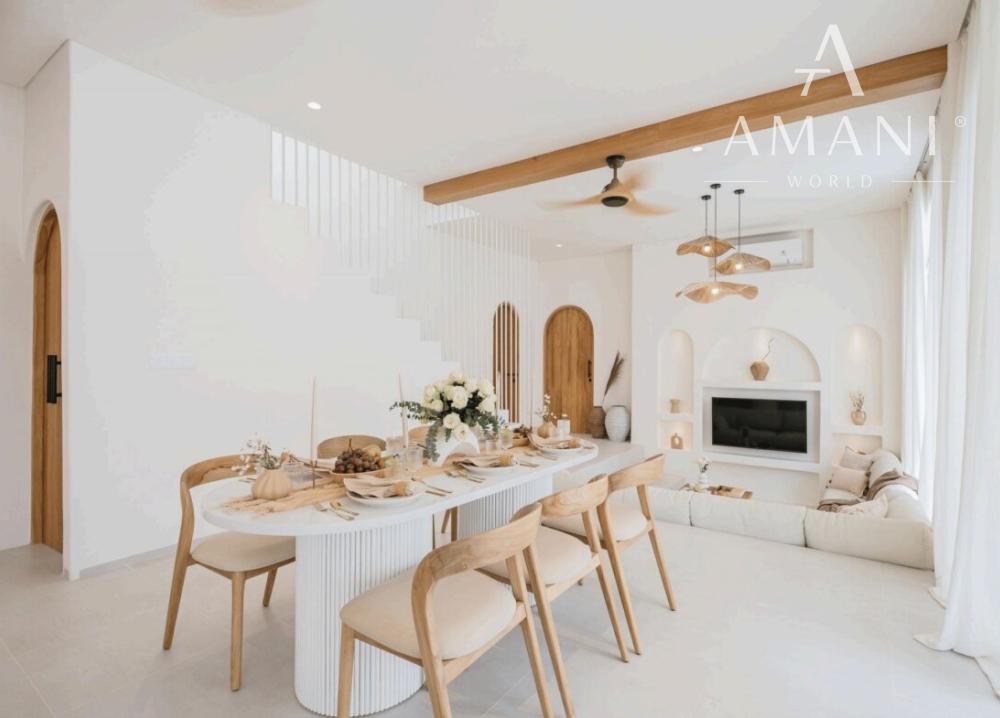 Moderná biela vila s 3 spálňami v centrálnej časti Uluwatu