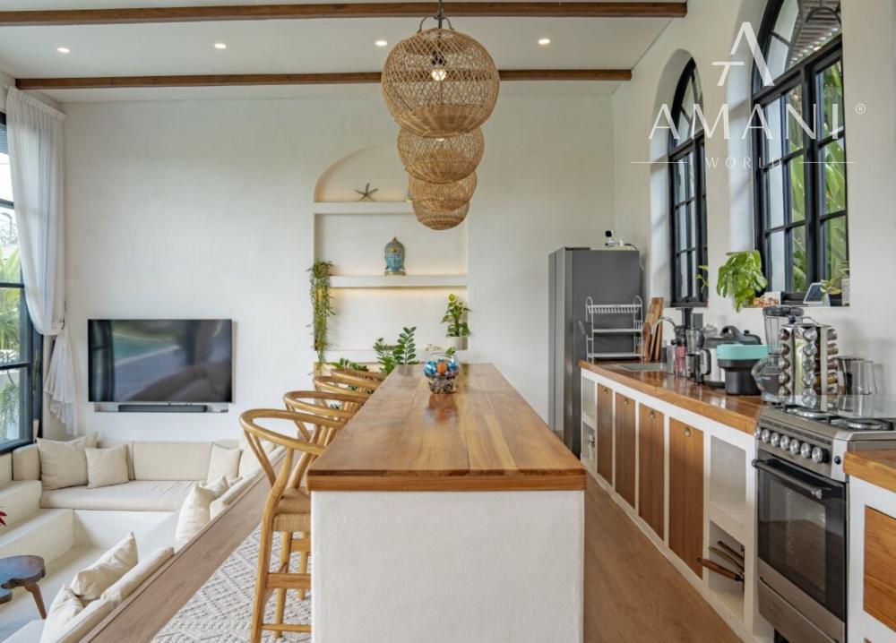 Trojspálňová vila v stredomorskom štýle v kopcoch Jimbaran