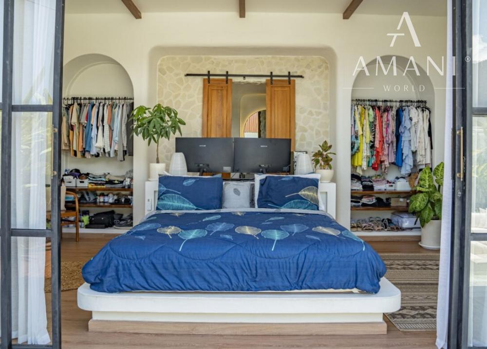 Trojspálňová vila v stredomorskom štýle v kopcoch Jimbaran