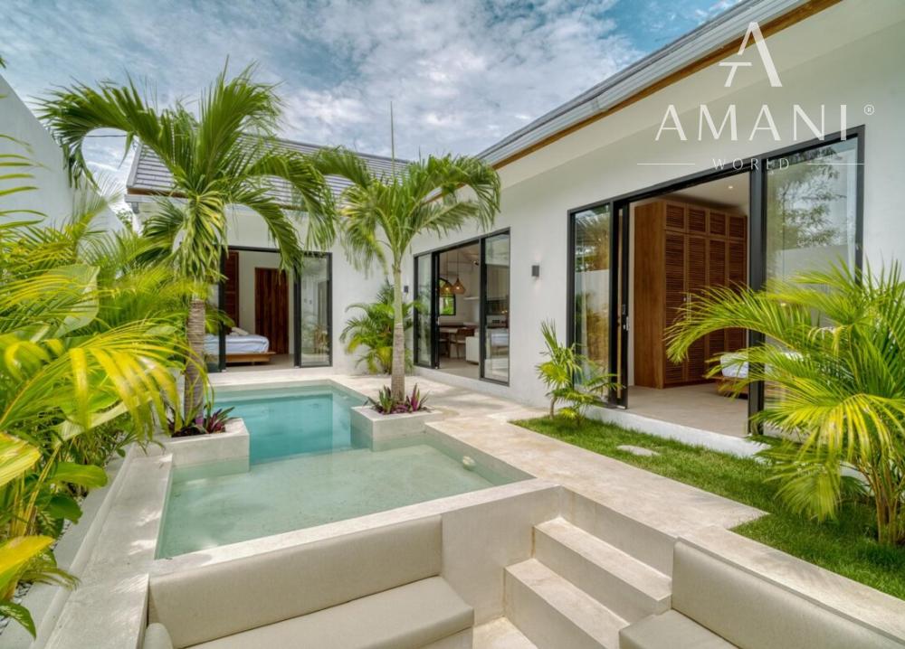 Moderná tropická dvojspálňová vila v Pecatu