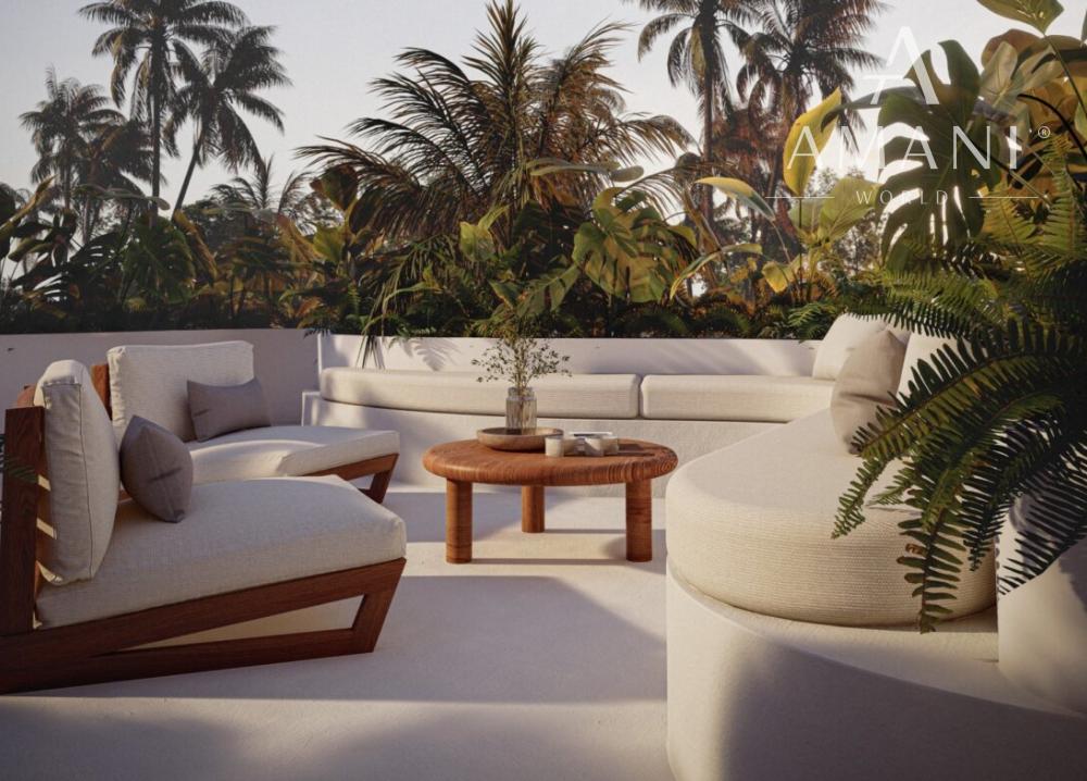 Moderná tropická vila s 1 spálňou a strechou v Uluwatu