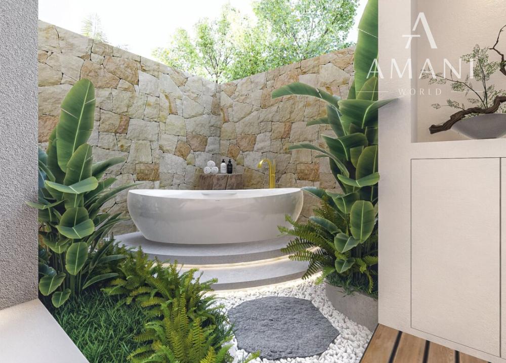 Moderná dvojspálňová vila v blízkosti Canggu