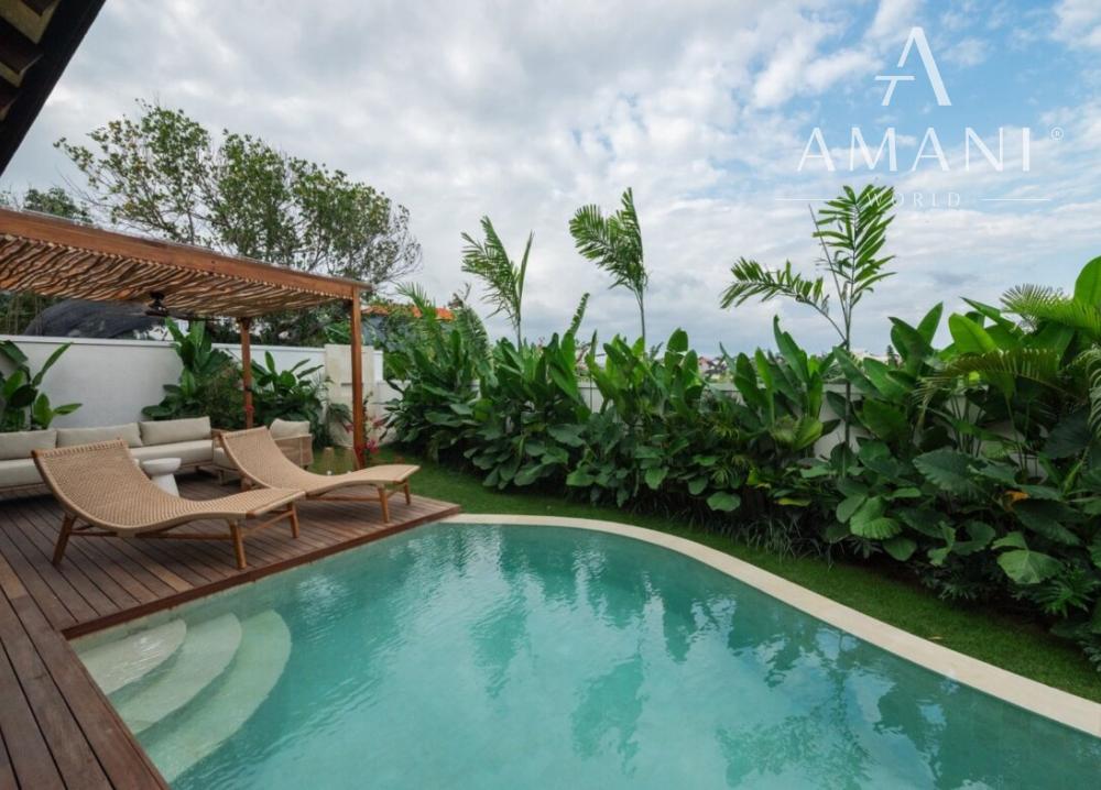 Pokojná moderná dvojspálňová vila so záhradou v Buduk