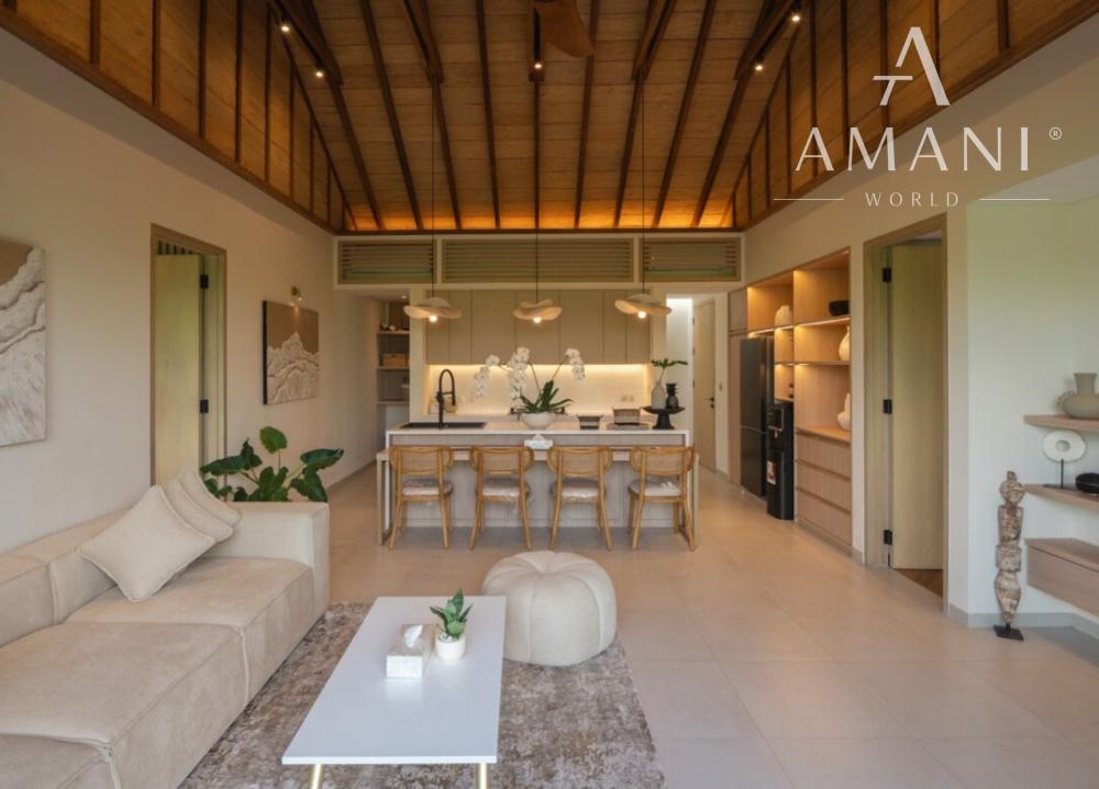 Pokojná moderná dvojspálňová vila so záhradou v Buduk