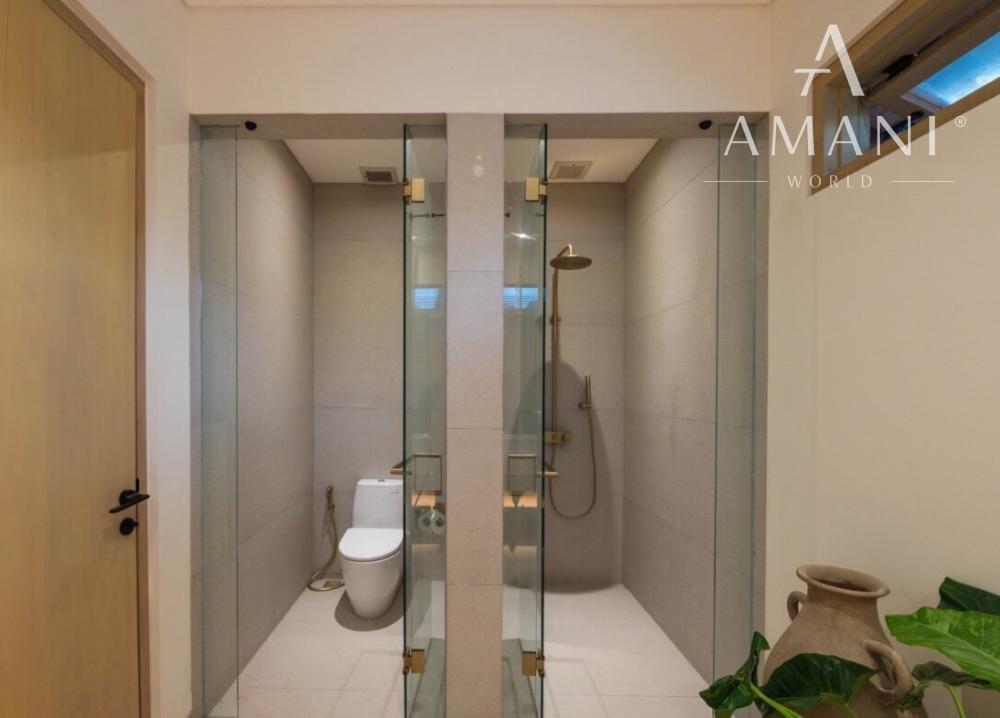 Pokojná moderná dvojspálňová vila so záhradou v Buduk