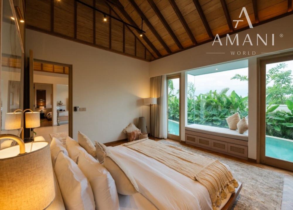 Pokojná moderná dvojspálňová vila so záhradou v Buduk