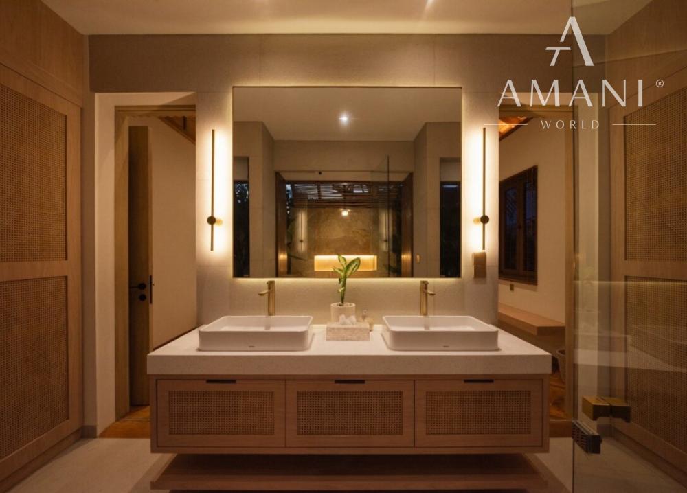 Pokojná moderná dvojspálňová vila so záhradou v Buduk