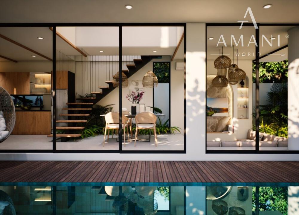 Tropické 2-izbové vily v Berawe blízko pláže