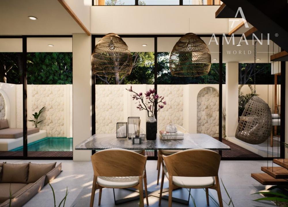 Tropické 2-izbové vily v Berawe blízko pláže