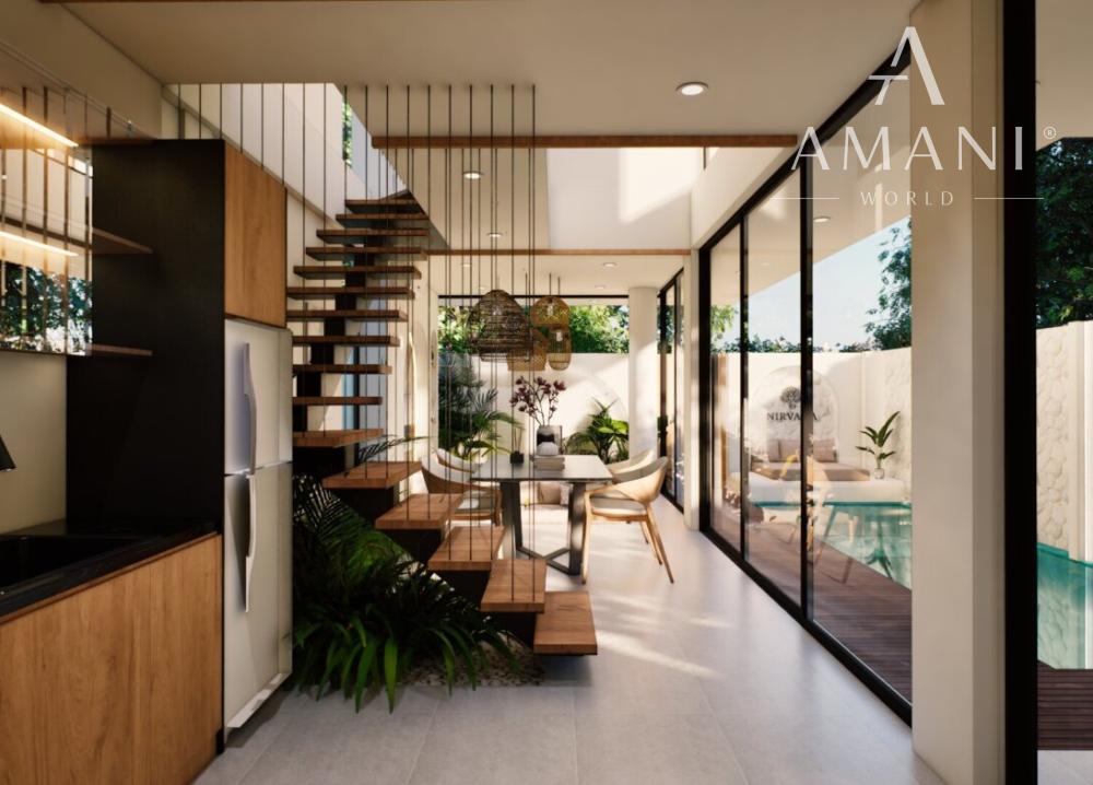 Tropické 2-izbové vily v Berawe blízko pláže