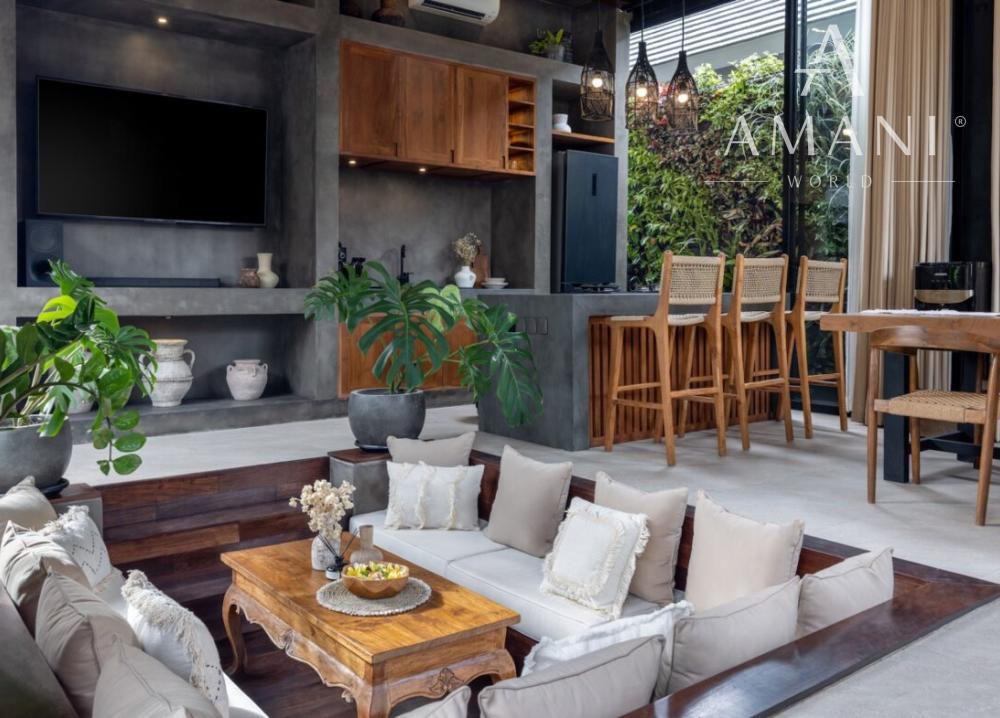 Tropický rodinný dom v centre Padonan, Canggu