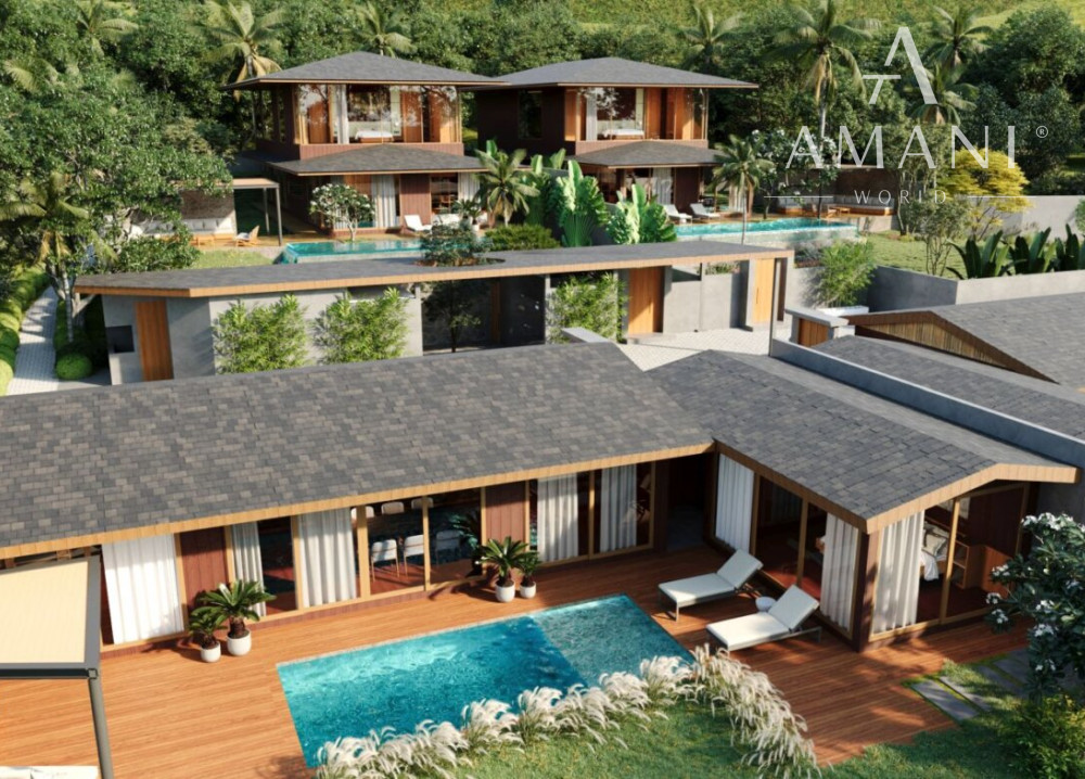 Moderná štvorizbová vila v pokojnej časti Buduk pri Canggu