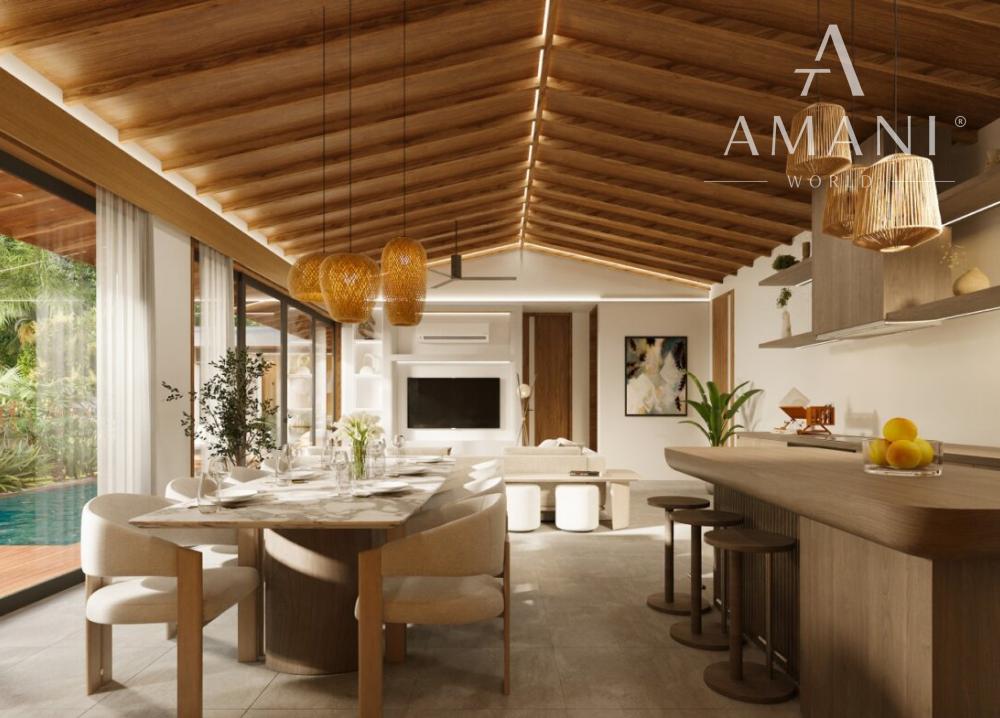 Moderná štvorizbová vila v pokojnej časti Buduk pri Canggu