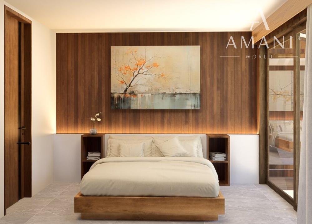 Moderná štvorizbová vila v pokojnej časti Buduk pri Canggu