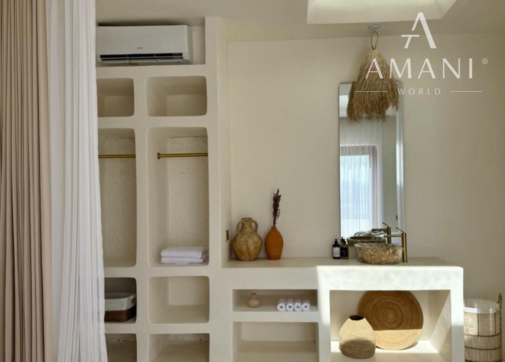 Štýlová 2-izbová vila s výhľadom na ryžové polia v Munggu