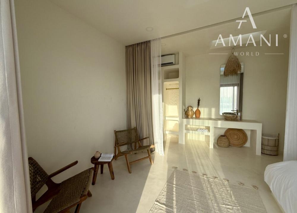 Štýlová 2-izbová vila s výhľadom na ryžové polia v Munggu