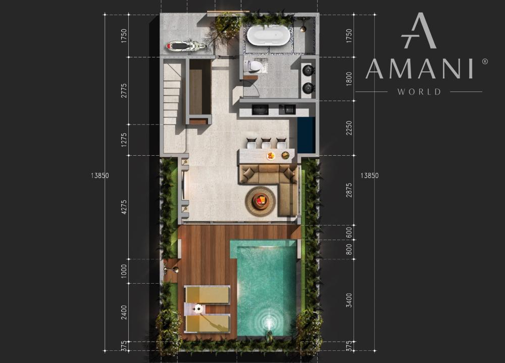 Rezidenčný projekt Bayuh Oasis – vily v Tumbak Bayuh.
