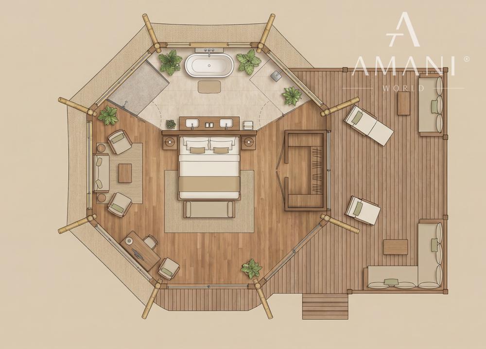Rezortný projekt AMANI Nature Resort vily v oblasti Pupuan