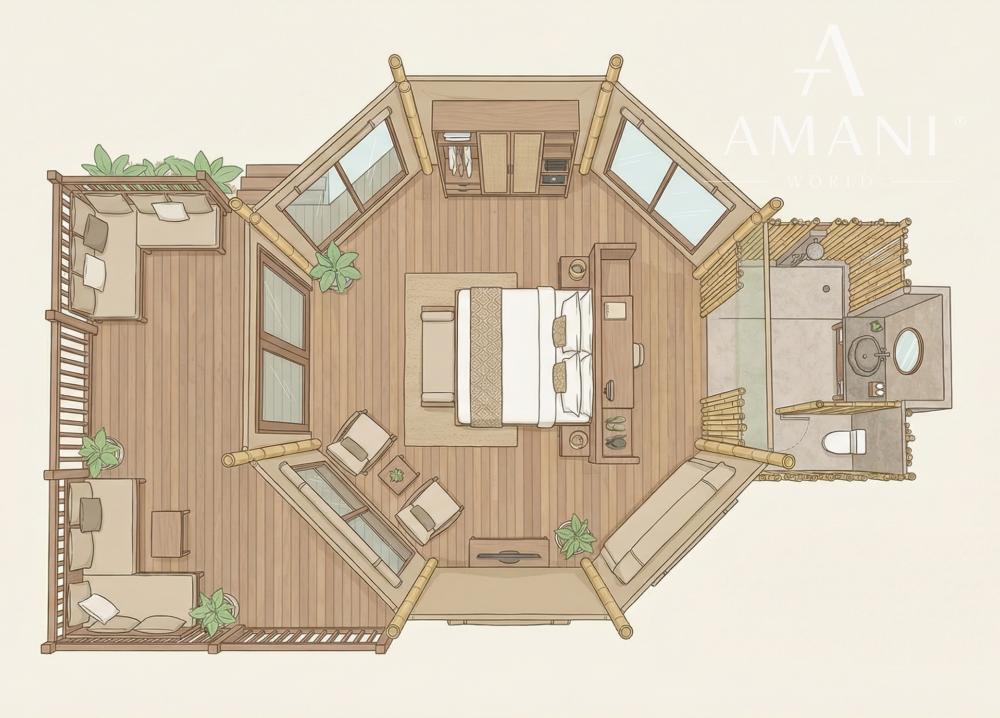 Rezortný projekt AMANI Nature Resort vily v oblasti Pupuan