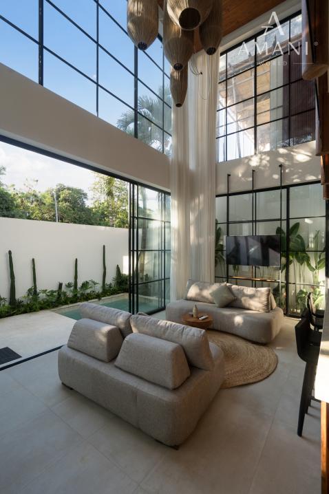 Dizajnérska vila s 2 spálňami v modernom balijskom štýle