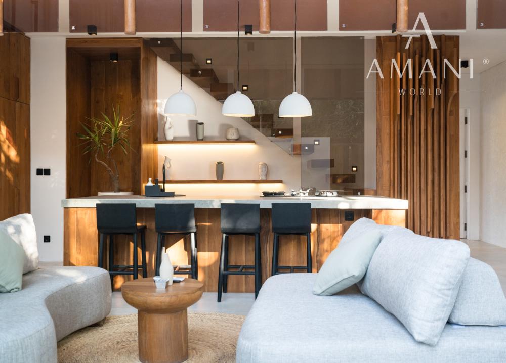 Dizajnérska vila s 2 spálňami v modernom balijskom štýle