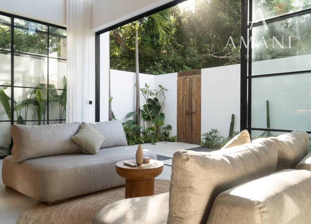 Dizajnérska vila s 2 spálňami v modernom balijskom štýle