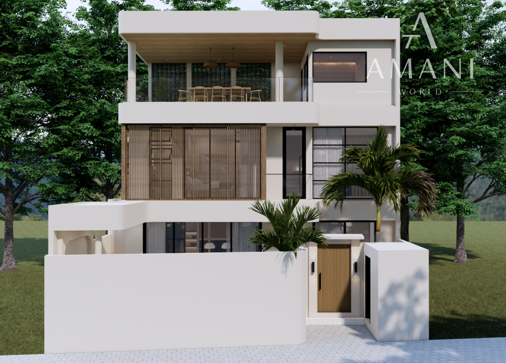 Moderná vila s výhľadom na oceán a súkromným wellness