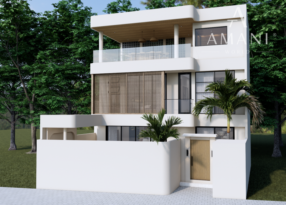 Moderná vila s výhľadom na oceán a súkromným wellness