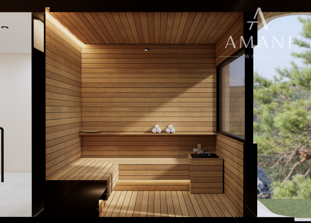 Moderná vila s výhľadom na oceán a súkromným wellness