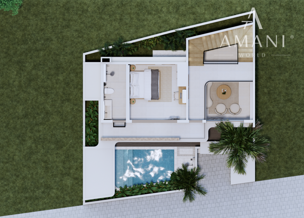 Moderná vila s výhľadom na oceán a súkromným wellness