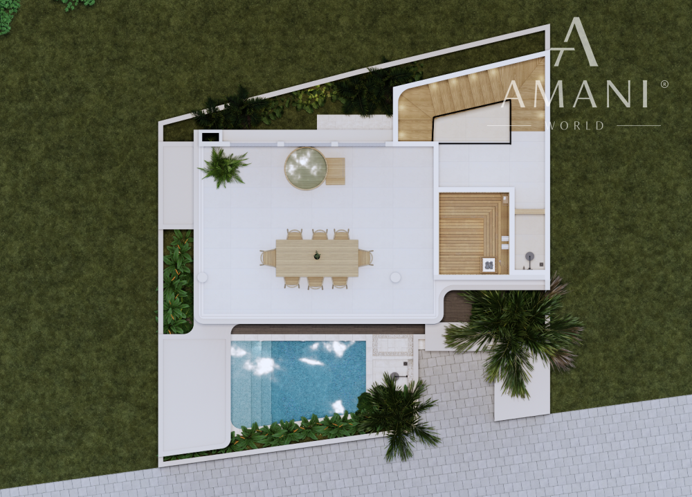 Moderná vila s výhľadom na oceán a súkromným wellness