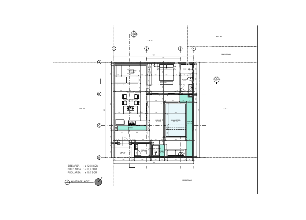 Moderná 1-izbová vila v štýle tropického minimalizmu