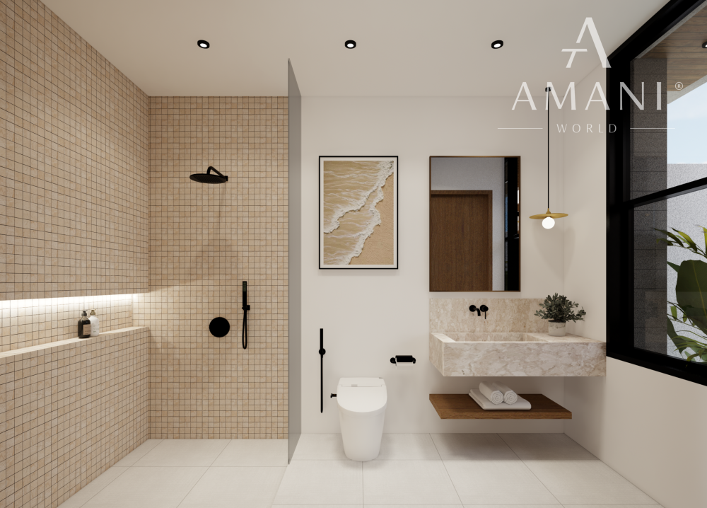 Moderná 1-izbová vila v štýle tropického minimalizmu