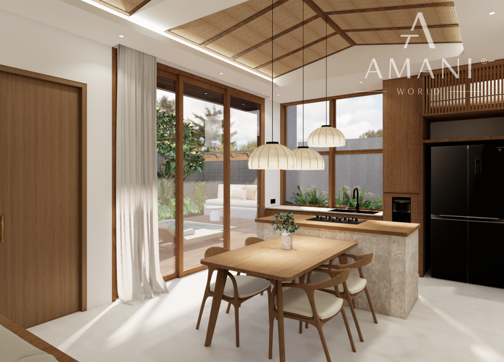 Moderná 1-izbová vila v štýle tropického minimalizmu