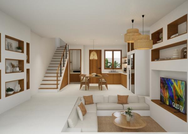 Tropická 2-izbová vila blízko pláže Balangan