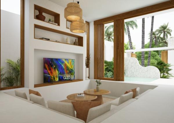 Tropická 2-izbová vila blízko pláže Balangan