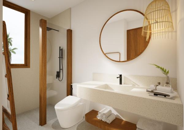 Tropická 2-izbová vila blízko pláže Balangan