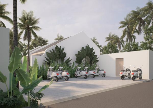 Moderná 1-izbová vila pri pláži v Canggu